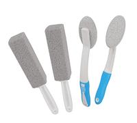 KOSHIFU 4PCS Brosse de Toilette en Pierre Ponce de Nettoyage Pierre de Nettoyage avec Poignée pour Nettoyage Salle de Bain Toilettes Piscine Plaque de Cuisson