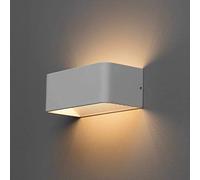 KOSILUM - Applique murale LED blanc design 6W - 20cm - Quadra - Lumière Blanc Chaud Eclairage Salon Chambre Cuisine Couloir - 6W - 496 lm - LED intégrée - IP20