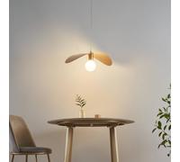 KOSILUM - Grande suspension aérienne courbée en métal doré - Piuma - Lumière Blanc Chaud Eclairage Salon Chambre Cuisine Couloir - 1 x max 25W - - E27 - IP20