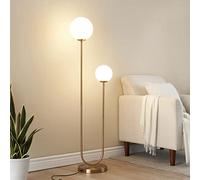KOSILUM - Lampadaire scandinave double éclairage - Ciarella - Lumière Blanc Chaud Eclairage Salon Chambre Cuisine Couloir - 2 x max 5W - - G9 - IP20