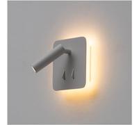 KOSILUM - Liseuse double lumière LED multifonctionnelle - Bilbao - Lumière Blanc Chaud Eclairage Salon Chambre Cuisine Couloir - 3W + 6W - 300 lm + 550 lm - LED intégrée - IP20