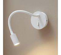 KOSILUM - Liseuse murale blanche souple avec interrupteur - Aski - Lumière Blanc Chaud Eclairage Salon Chambre Cuisine Couloir - 3W - 270 lm - LED intégrée - IP20