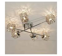 KOSILUM - Plafonnier en métal APHYSE à 6 branches - Lumière Blanc Chaud Eclairage Salon Chambre Cuisine Couloir - 6 x 25W - - G9 - IP20