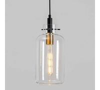 KOSILUM - Suspension retro verre transparent - Moses - Lumière Blanc Chaud Eclairage Salon Chambre Cuisine Couloir - 1 x max 60W - - E27 - IP20