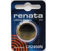 Kosiy 2PC Renata CR2450N Lithium Battery 3V - Swiss Made