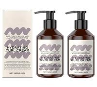 KOSLEOW 2PCS Crème Hydratante pour Boucles, Curl Cream à l‘Huile d‘Avocat & de Coco, Crème de Coiffage sans Résidu, Pour des Boucles Souples et Sans Frisottis,100g