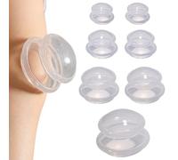 KOSLEOW Kit de 7 Ventouse Massage Anti Cellulite,Ventouses en Silicone Thérapeutiques, pour Massage Kiné du Dos et du Corps, Améliore la Circulation, Aide à Raffermir la Peau, Compatible avec les Huil