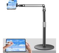 KOSLEOW Support Telephone Bureau pour Filmer, 360° Réglable Porte Telephone Portable avec Bras Articulé, Film et Accroche Téléphone Avion, Compatibles avec des Smartphones etc
