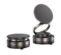 KOSLEOW Support Téléphone Voiture Magnétique avec Ventouse Vacuum, Support Voiture 360° Rotatif et Pliable, Porte Téléphone Portable Voiture Ultra Stable pour iPhone 16 15 14 13 12 Pro Max