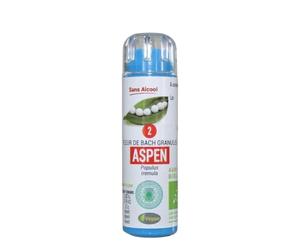 KOSMEO B Fleur de Bach N° 2 Aspen Tremble Granules sans Alcool S Renforcé par Chromothérapie - BIO F2BIO