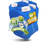 Kosmetex Lot de 4 jerricans bleus de 2,5 l - Sans BPA et adaptés à un usage alimentaire - Pour le camping, le jardin et le commerce - Robustes et durables - Fabriqués en Allemagne