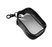 Kosmetiktasche Klein Für Handtasche - Beauty Bag Transparent | Wasserdicht Kulturbeutel Durchsichtig PP 6,5 x 4 x 10,5 cm - Makeup Poches Reise Organizer Mit Schlüsselanhänger, A, Fare riferimento