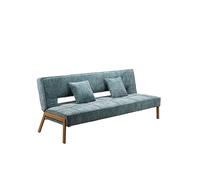 Kosmi Canapé Convertible Clic-Clac/BZ - Canapé Lit Dépliable - Couchage Quotidien ou Occasionnel - Gain de Place - Salon, Studio, Chambre d’Ami (Maui Bleu)