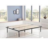 Kosmi Sommier à Lattes 140x190 cm sur Pieds pour lit 2 Places