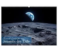 Kosmische Landschaften - Jenseits der Erde (Wandkalender 2026 DIN A2 quer), CALVENDO Monatskalender: Ein Kalender mit künstlerisch interpretierten ... von der Schönheit unseres Sonnensystems.