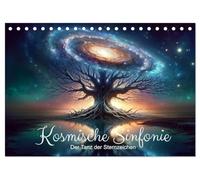 Kosmische Sinfonie: Der Tanz der Sternzeichen (Tischkalender 2026 DIN A5 quer), CALVENDO Monatskalender: Sternzeichen-Magie in künstlerischer Harmonie.