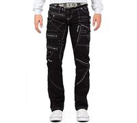 KOSMO LUPO Herren Jeans KM001-1 Schwarz W31/L32