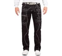 KOSMO LUPO Jean Homme Regular Fit Cargo Streetwear | Design 5 poches, détails cargo, denim pour loisirs, soirées et style urbain