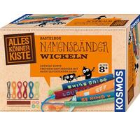 Kosmos 604455 Boîte de Bandes de nom pour emballer des Bracelets d'amitié colorés avec Fil de Nuit - Kit de Bricolage pour Filles et garçons à partir de 8 Ans - Kit Complet pour Bracelets - Orange