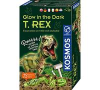 Kosmos 616915 T-Rex Phosphorescent Kit d'excavation pour Creuser Un Squelette de Dinosaure, boîte d'expérimentation pour Enfants à partir de 7 Ans, Cadeau d'anniversaire, Instructions multilingues