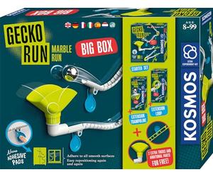 KOSMOS 617318 Gecko Run Marble Run Big Box Pack avantageux Piste à Billes Extensible pour Enfants à partir de 8 Ans, Piste à Billes Verticale, Manuel d'utilisation multilingue (français Non Garanti)