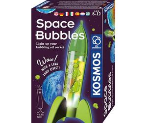 KOSMOS 617356 Space Bubbles, Mini Lampe à Lave avec fusées à fabriquer soi-même, kit d'expériences pour Les Enfants à partir de 8 Ans, expérience à emporter, Cadeau pour l'anniversaire des Enfants