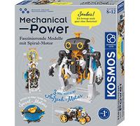 Kosmos 620783 Mechanical Power, découvrez la mécanique ludique, kit avec Moteur en Spirale pour Voiture de Course, Robot et minuterie, boîte d'expérimentation pour Enfants à partir de 8 à 12 Ans,