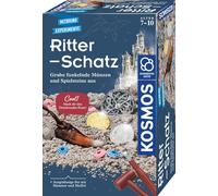 Kosmos 657994 Trésor de Chevalier, creusez des pièces et des pions Scintillants, pour Les Fans médiévaux et Les Petits archéologues, kit d'expérimentation avec Marteau et Burin, pour Enfants à partir