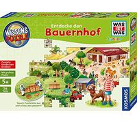 KOSMOS 682651 Puzzle de connaissances : WAS IST WAS Junior - Découvrez la ferme, pour les enfants à partir de 5 ans, 54 pièces de puzzle, l'histoire de la lecture, posters, jeu, informations passionnantes sur la vie de la ferme et les animaux