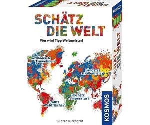 Kosmos 682866 - « Schtz Die Welt » - Qui Sera Champion du Monde de Paris ? Jeu de géographie sur Les Pays de la Terre - À partir de 10 Ans - pour 2 à 5 Personnes - Jeu de société Multicolore