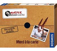 Kosmos 683276 Murder Mystery Case File - Mord a la Carte, Jeu de Crime avec matériel de Preuve et Indices, résolvez Un Cas Criminel passionnant, Jeu de fête, Jeu de société à partir de 14 Ans