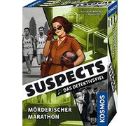 Kosmos 683641 Suspects - Marathon meurtrier, Jeu de détective, Jeu de Crime, collecter des Indices, résoudre des Cas de, à partir de 12 Ans pour 1 à 5 Personnes