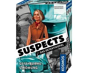 Kosmos 683658 Suspects - Dangerous Current, The Detective Game, Crime Game, Excitant Board Game as Crime for Determining, Collecting Clues, Solving Murder Case, from 12 Years for 1-5 People