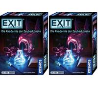 Kosmos 683689 EXIT - Le Jeu - L'Académie des Arts Magiques Niveau débutant Escape Room Jeu EXIT pour 1 à 4 Joueurs à partir de 10 Ans Un Jeu de société Unique (Lot de 2)