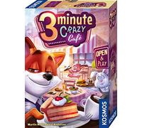 Kosmos 683788 3 Minutes Crazy Café, Jeu coopératif en Temps réel pour 2 à 6 Joueurs à partir de 7 Ans, dans Une boîte magnétique Open & Play, Jeu de Voyage, Petit Cadeau pour Enfants et Adultes, Jeu