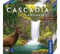 Kosmos 683955 Cascadia - Landmarks, Extension pour Jeu de l'année 2022, complément pour 5 à 6 Personnes et Extension dans Une boîte, Jeu de société pour 2 à 6 Personnes à partir de 10 Ans