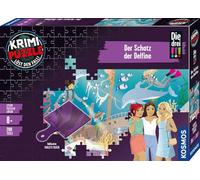 KOSMOS 685287 Puzzle de crime Les TROIS !!! Le trésor des dauphins, 200 pièces, lire, puzzles, résolution des énigmes, puzzle dauphin pour enfants à partir de 8 ans avec les trois points d'exclamation