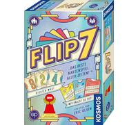 Kosmos 685430 Flip 7, édition Allemande, Jeu de Cartes avec Principe de Black Jack Rapide et Simple, pour 3-18 Personnes à partir de 8 Ans, Jeu pour Grands Groupes