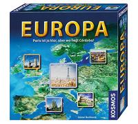 KOSMOS Familienspiele Europa, Wissenspiel, Erdkunde, Geographie Spiel, ab 10 Jahren, 692636