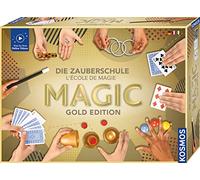 Kosmos 694319 Magic L'école de Magie - Édition Gold, 75 Tours de Magie, 3 Niveaux de difficulté, Coffret de Magie pour Enfants à partir de 8 Ans, Mode d'emploi en français