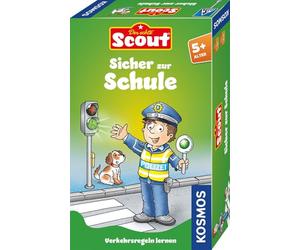 Kosmos 710538 Scout : sûr pour l'école, Les règles de la Circulation Apprendre avec Plaisir, Jeu à emporter pour Les Enfants à partir de 5 Ans, Souvenir, Petit Cadeau