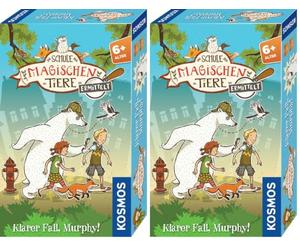 Kosmos 712631 L'école des Animaux Magiques déterminée - Cas Clair, Jeu de détective Murphy! délicat pour Les Enfants à partir de 6 Ans, Souvenir d'anniversaire d'enfant, Jaune (Lot de 2)