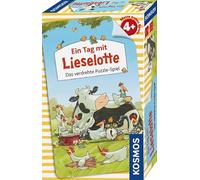 Kosmos 712792 Jeu de Puzzles et Enfants à partir de 4 Ans et Plus avec Liselotte - Jeu de Puzzle et Jeu d'enfant - Aventure Amusante de la Ferme avec mécanisme de dés - Favorise la Concentration