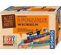 KOSMOS AllesKönnerKiste Namensbänder wickeln, Bastelbox, Freundschaftsbänder, ab 8 Jahren, 604455