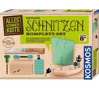 KOSMOS AllesKönnerKiste Schnitzen Komplett-Set, Bastelbox, Experimentierkasten, ab 8 Jahren, 604608