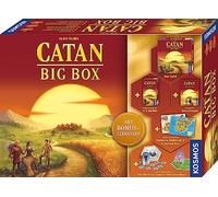 Kosmos Catan - 682941 - Big Box - 7 pièces - Kit de démarrage pour Catane - Le Jeu avec complément pour 5-6 et Extension avec scénarios Bonus - Colons de Catane