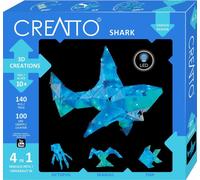 KOSMOS Creatto Hai, Bastelset, 3D-Puzzle, Nachtlicht, Leuchtfigur, Dekoration, Puzzle, 03522