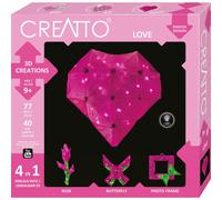 KOSMOS Creatto Herz, Bastelset, 3D-Puzzle, Nachtlicht, Leuchtfigur, Dekoration, Puzzle, 03493