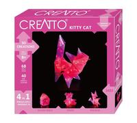 KOSMOS Creatto Katze, Bastelset, 3D-Puzzle, Nachtlicht, Leuchtfigur, Dekoration, Puzzle, 03492
