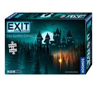 KOSMOS EXIT Spiel + Puzzle - Das dunkle Schloss, Famlienspiel, Rätselspiel, Rätsel, Puzzlespiel, ab 10 Jahren, 680787